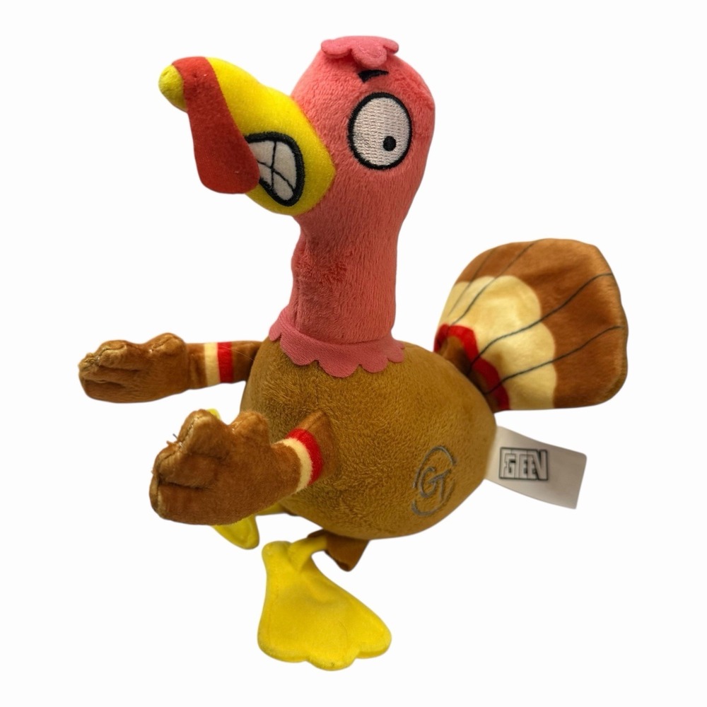 GT Gurkey Turkey FGTEEV 8" Plush Stuffed Animal Toy 2019 Brown Red‎ Yellow